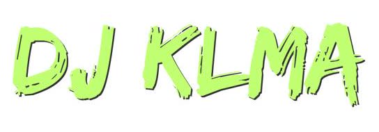 DJ KLMA — lime brush wordmark